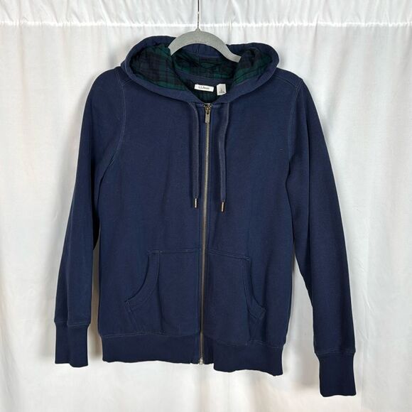 Women's L.L.Bean 1912 Sweatshirt, Flannel-Lined Hoodie Sweatshirt Size Small - Picture 1 of 5